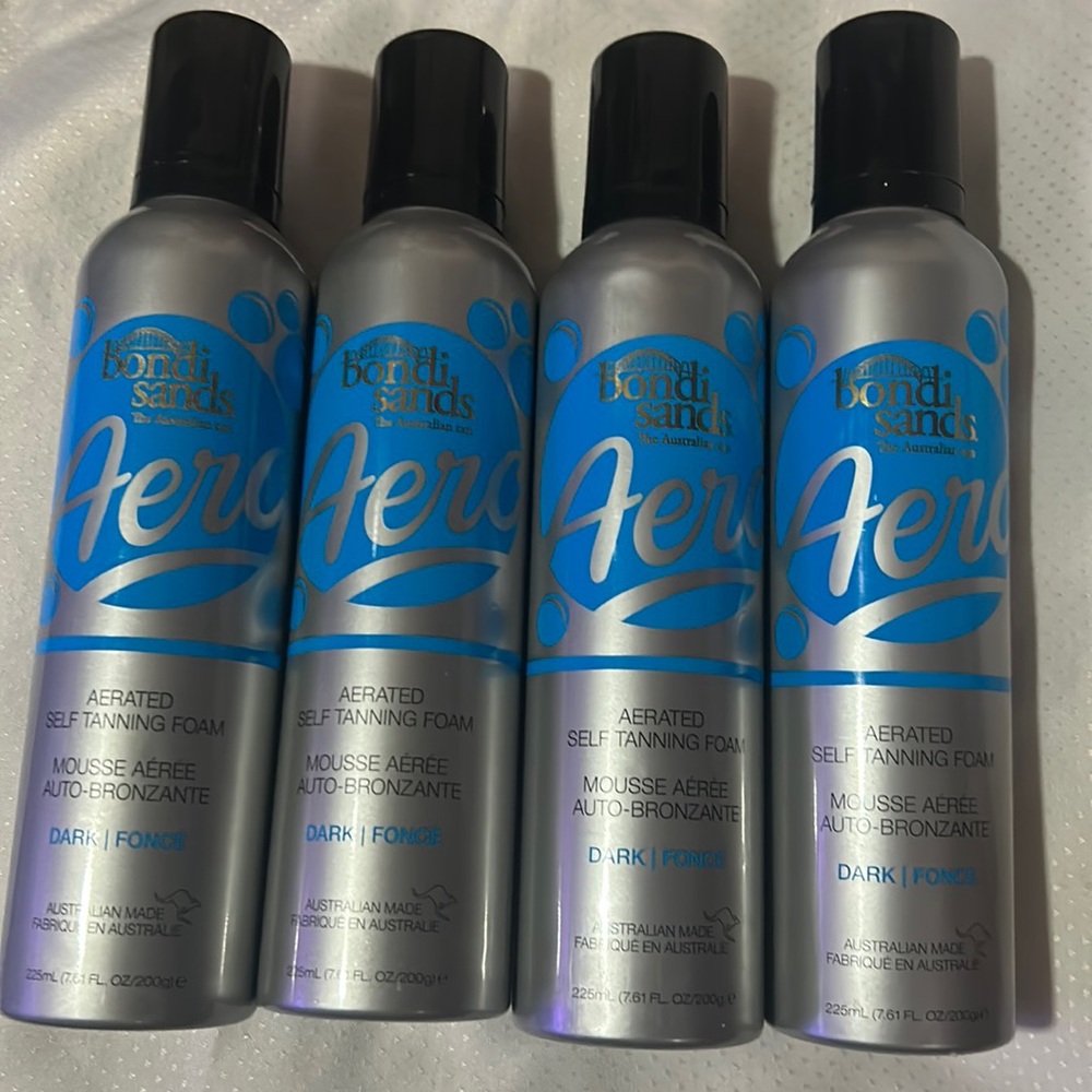 4x Bondi Sands 225ml Aero Self Tanning Foam Dark Tan Coconut Scent